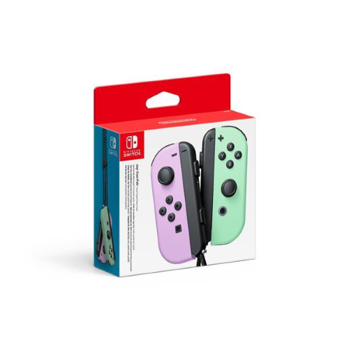 NINTENDO SWITCH SET DA DUE JOY-CON COPPIA CONTROLLER VIOLA PASTELLO/VERDE PASTELLO